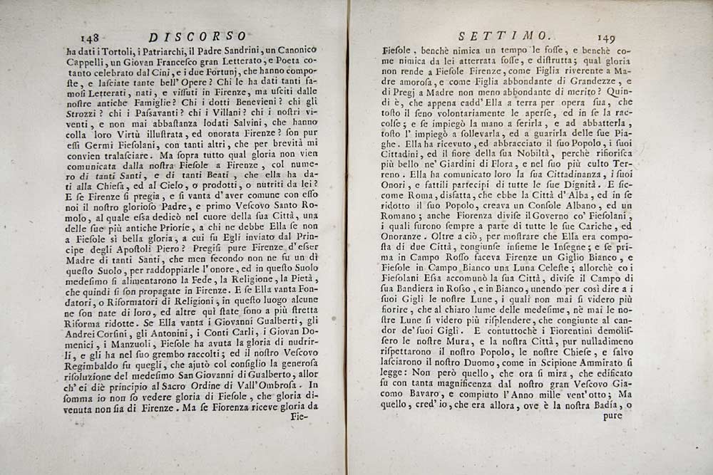 Orazionii o discorsi istorici sopra l’ antica citta di Fiesole