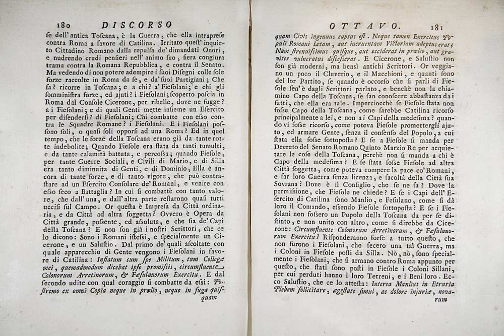 Orazionii o discorsi istorici sopra l’ antica citta di Fiesole
