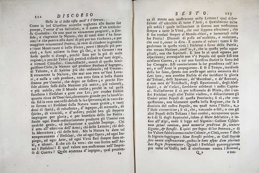 Orazionii o discorsi istorici sopra l’ antica citta di Fiesole