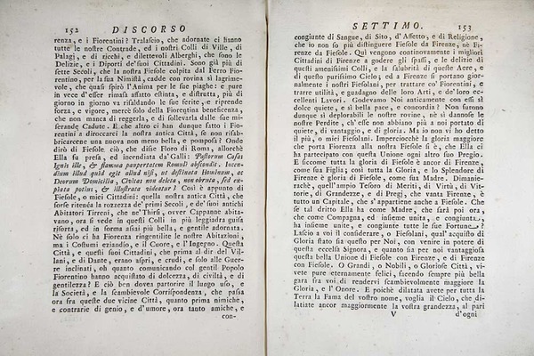 Orazionii o discorsi istorici sopra l’ antica citta di Fiesole